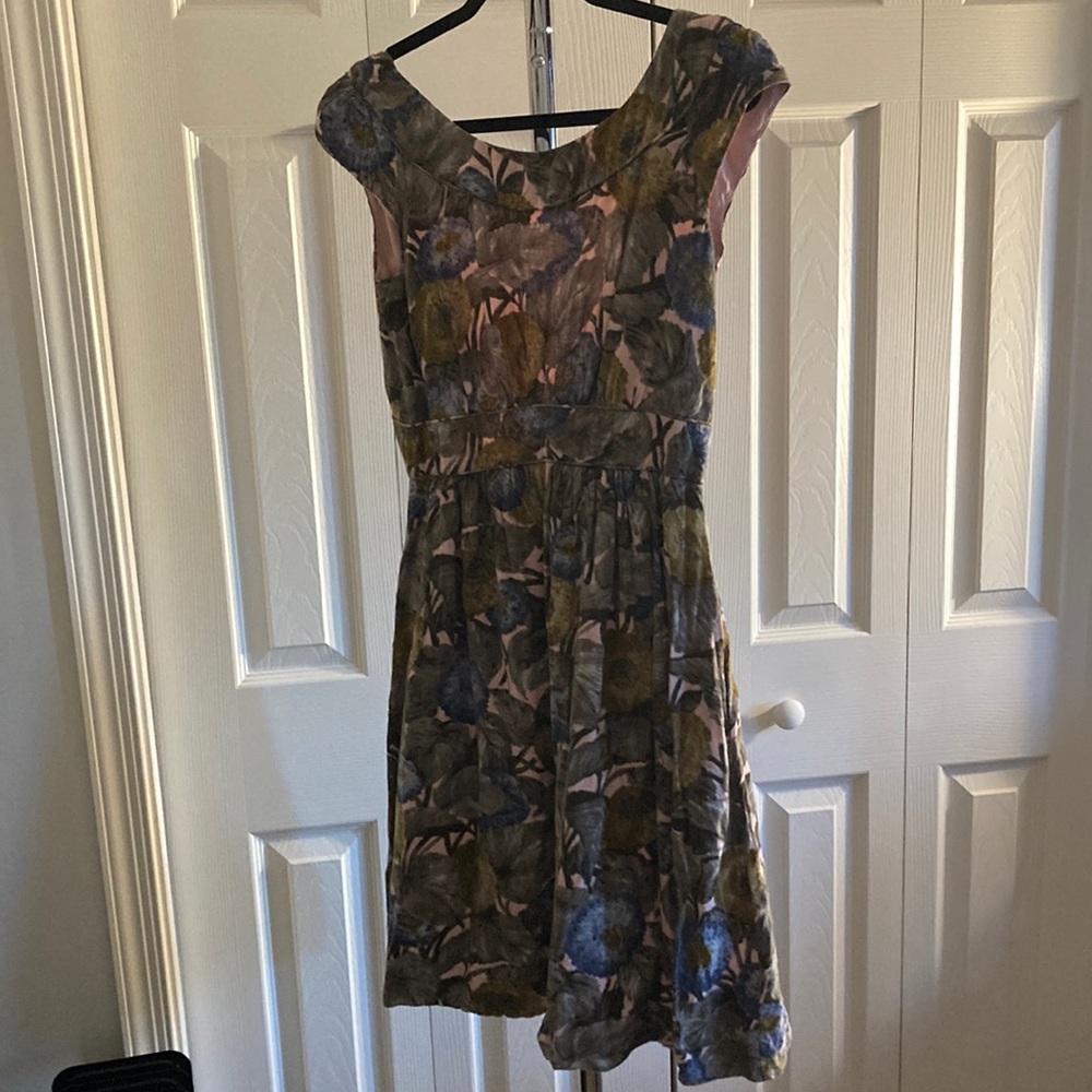 Emily and Finn tropical floral lined dress with pockets